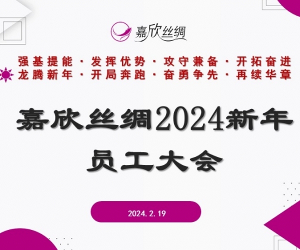 尊龙人生就是博首页丝绸召开2024新年员工大会